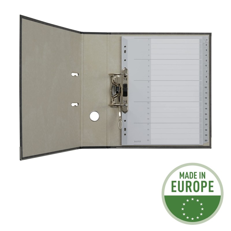 Esselte Leitz 12840000 Plastic Index 1–20 A4 Polypropylene 20 Sheets