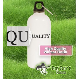 Los Drinkware Hermanos Weapons of Grass Destruction - White Water Bottle with Carabiner 20oz