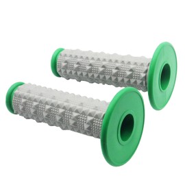 7/8" Motorcycle Handlebar Grips 22mm for Apollo 125cc 250cc for Yamaha Honda Suzuki Kawasaki Dirt Pit Bike Universal ATV UTV (Green)
