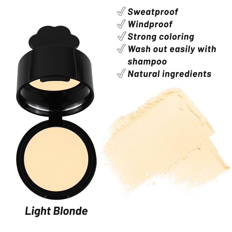 Luxecolors Root Touch Up Hair Color Powder, Gray Hair Coverage