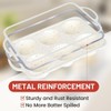 CAKETIME Large Muffin Pan, Metal Reinforced Frame 3.5 Inch Jumbo