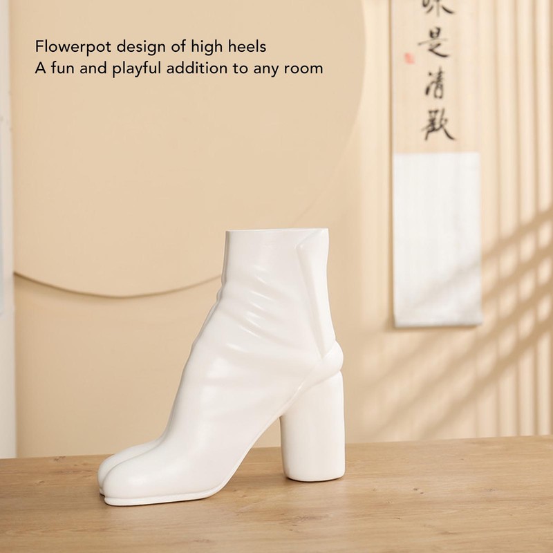 High Heel Shoes Flower Vase Realistic Wearproof Interesting High Heels