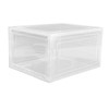 Shoe Storage Box Clear Acrylic with Magnet Front Door Stackable