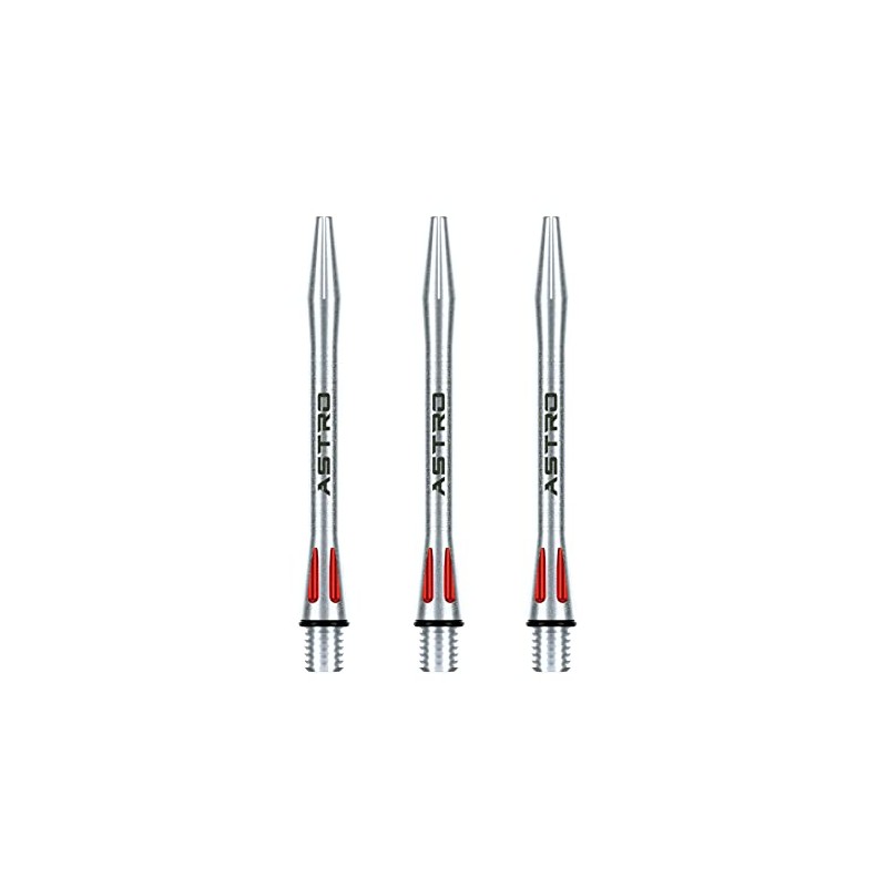WINMAU Astro Aluminium Red Medium Dart Shafts (Shafts) - 1