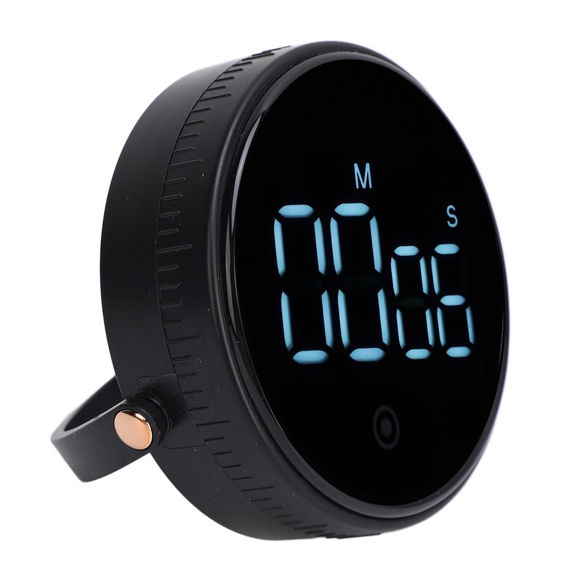 Digital Kitchen Timer LED Display Rotating 3 Volume Levels Adjustable