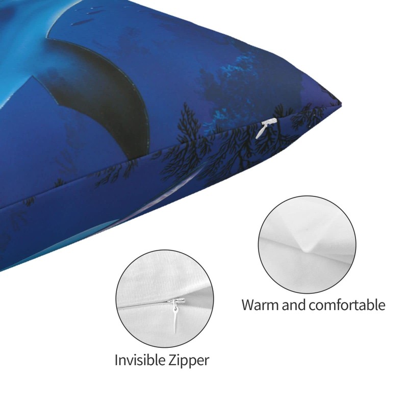 YUMEBLTD Night Sky Starry Sky Pillow Cover, Stylish, Cotton Blend,