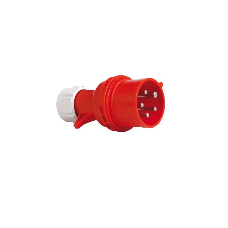 PCE 40829L CEE Plug with Phase Inverter 16A Red Loose