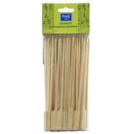 PME LSK184 Bamboo Paddle Skewers 18cm, Pack of 50, Brown