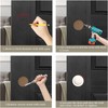 MOROBOR 4 Pack Closet Door Finger Pull, Plastic Round Sliding