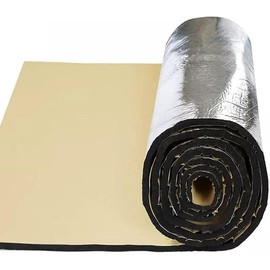 Car Heat Sound Deadening Insulation Mat, - 394 Mil 10.8 Sqft Automobile Sound Deadening & Heat Insulation Material for Auto Hood Engine Roof Door and Trunk,40 Inch x 40 Inch, Aluminum Foil Finish - Color: 40 x 40"(10.8sqft), Material T: 197 Mil