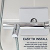 2pcs Square Shower Arm Cover Plate, Stainless Steel Shower Arm
