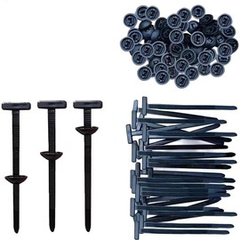 200PCS Heavy-Duty Nylon Universal Car Zip Ties - Self-Locking Buckle,zipper clips,Zip Ties with Clips, Fits 95% Vehicles, Weatherproof for Bumper/Trunk Liner/Engine Shield, Portable Auto/Home