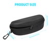 Shengxi Pack of 3 Eva Glasses Case, Black Glasses Case,
