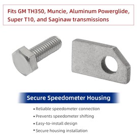 GOLKNHA Hold Down Retainer Bracket, Speedometer Housing Sleeve Retainer Bracket Compatible with TH350, Muncie, ST10