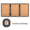 ORIVAN 4x6 Triple Picture Frame Hinged 3 Photos Folding Photo
