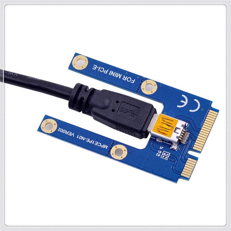 Oewnvmd Mini PCIe to PCI Express 16X Riser for Laptop
