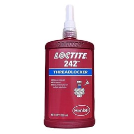 Loctite 24241 Blue 242 Medium Strength Threadlocker, 250 mL Bottle