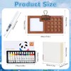 Mini Palette, Mini Watercolour Set, 15 Grids Portable Sketchbook Palette,