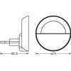 LEDVANCE LED Socket Night Light, 0.7 W, 15 Lumen, 4000