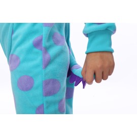 Sincere Party Sulley Onesie Costume for Kids, Soft Cosy Warm Fleece Animal Onesie for Children, Unisex, Medium (6-8)