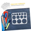 GRIRIW Geometric Stencil Set 6 Pcs Circle Square Templates Drafting