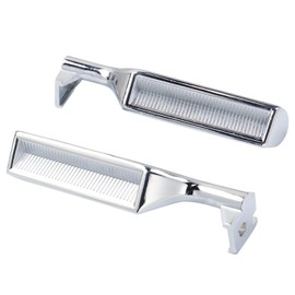 HNeekyr Interior Metal Door Handle Front Left Driver Passenger Compatible with Bronco F150 F250 F350 F53 F59 F800 1987-1996 2Pcs 77177 77178 E7TZ-1522601-A E7TZ-1522600-A Silver