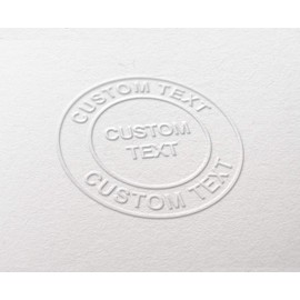 Company Base, Metal, 38 mm, Embossing Machine, Company and Personal Name