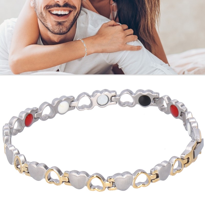 Women Magnetic Bracelet Adjustable Length Magnetic Therapy Bracelet Jewelry Gift