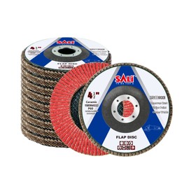 Sali 10 Pack Ceramic Flap Disc 60 Grit 4.5" x 7/8 Inch Sanding Disc Bevel Type #29 Premium and Industrial Grade Angle Grinder Grinding Wheel High Performance Edge Grinding