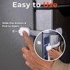 2-Pack Child Proof Fridge Lock with Adhesive - Adjustable Baby