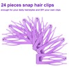 Chinco 24 Pcs Double Grip Hair Clips Metal Snap Clips