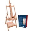 U.S. Art Supply Large Adjustable H-Frame Multi-Purpose Studio Artist Easel