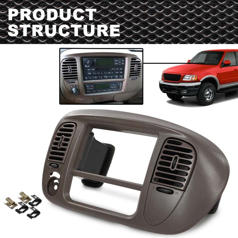 ANDPLAY Center Dash Panel Bezel Compatible with 2000-2003 Ford F150/2000