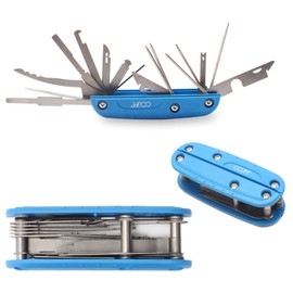 CCLIFE 2-Piece Car Radio Removal Tool Portable 16-in-1 Release Tool Radio Navigation Disassembly Tool