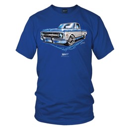 Wicked Metal - C-10 Chevy Blue Truck Shirt, Chevy C10 t-Shirt, Classic Truck, Old Truck Shirt, Blue