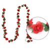 DBOO Artificial Fake Rose Garland - 2pcs 8ft Realistic Silk