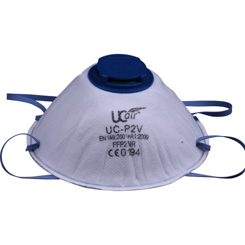 RESP, UC-P2V, Cup MASK with Valve, FFP2, Box of 20