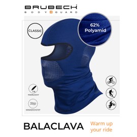BRUBECK Balaclava for Men and Women, Ski Mask, Balaclava, Storm Cap, Face Mask, Wind Mask, Motorcycle Mask, Bicycle Mask, blue, s-m