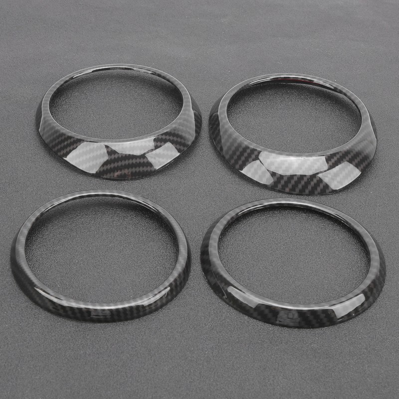 Central Control Air Outlet Trim Rings Carbon Fiber Style Decoration