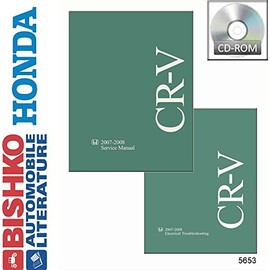 bishko automotive literature Shop Service Repair Manual CD W/ETM Engine Wiring OEM for The 2007 2008 Honda Cr-V