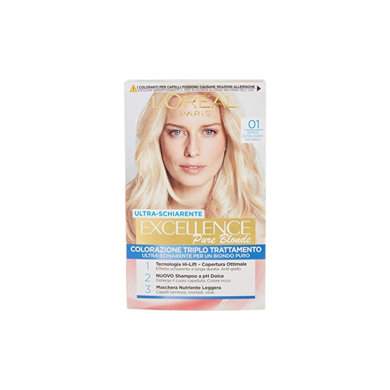 EXCELLENCE Ultra Brightener Pure Blonde, Blonde 01 Ultra Light Natural