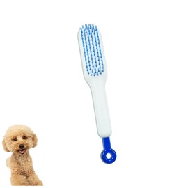 DEEUCHIS Scalable Small Grooming Dog Brush, Puppy Massaging Hair Brush, for Small Dogs Cats Rabbits of All Hair Types (White)
