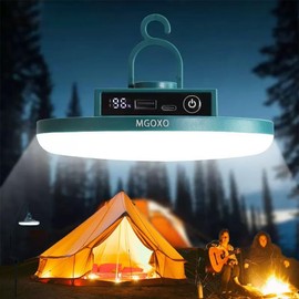 MGOXO Floodlight, LED, 16,000 mAH, Large Capacity, 10,000 lm, Work Light, 3 Lighting Modes, Camping Lantern, Type-c Charging, Magnetic Design, Foldable, Outdoor, Floodlight, LED Outdoor, Charging