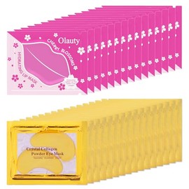 Eakroo 30 Pares De Mascarillas Labiales Y Parches Para El Contorno De Ojos, Mascarilla De Colágeno Cristalino Para Ojos Hinchados, Nutre Eficazmente  