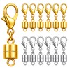 12PCS Magnetic Necklace Clasps, Gold&Silver Jewelry Extenders for Necklaces