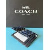 Coach NWT Coach ID Card Wallet With Plaid Print Cn412