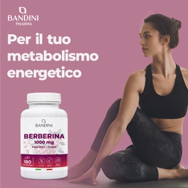 Bandini® Berberin 1000mg rein hochdosiert | 180 vegane Tabletten - Berberin HCl aus Berberis Aristata 97% + Chrom und Schwarzer Pfeffer | Maximale Absorption - Verdauung, Leber, Darmfunktion