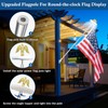 NQ 5 FT Flag Pole for Outside House with Eagle