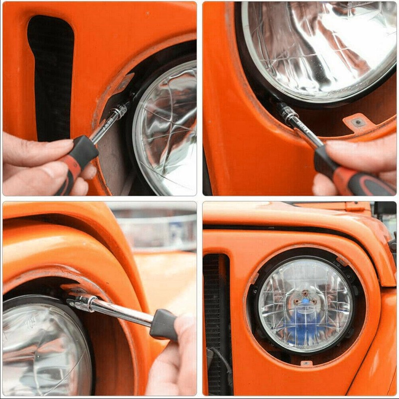 Timilge Anillo de repuesto redondo para faros delanteros de 7