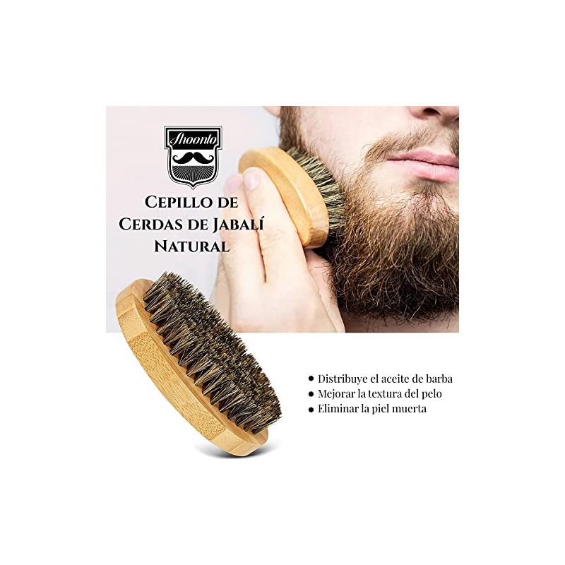 Shoonlo Barba Kit Cuidado, 8 en 1 Kit Barba Hombre